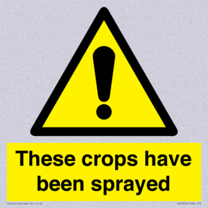 These crops have been sprayed